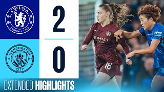 EXTENDED HIGHLIGHTS  CHELSEA 20 MAN CITY  City suffer defeat at Stamford Bridge  WSL [upl. by Meilen]