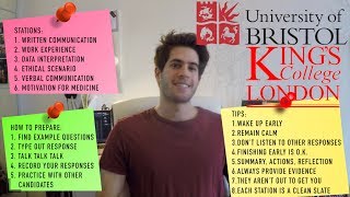 MEDICAL SCHOOL MMI INTERVIEWS KINGS COLLEGE LONDON amp BRISTOL  KharmaMedic [upl. by Gean]