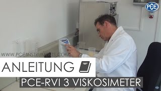 Bedienungsanleitung zum Viskosimeter PCERVI 3 [upl. by Grassi]