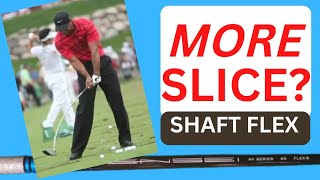 Regular Flex SLICES MORE Than Stiff Flex Golf Shaft TEST [upl. by Kellene]