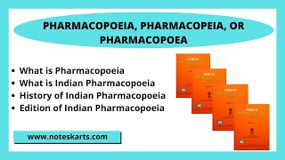 Pharmacopoeia  Indian Pharmacopoeia  Edition historyComplete details in Hindi 2021  Noteskarts [upl. by Acessej]