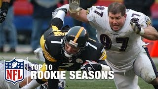 Top 10 Rookie Seasons in NFL History  NFL Highlights [upl. by Eilitan330]