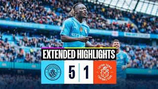 Man City 51 Luton Town  EXTENDED HIGHLIGHTS  KOVACIC amp GVARDIOL both score BANGERS [upl. by Ellehctim693]