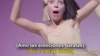 Sia  Cheap Thrills Lyrics English  Español Subtitulado [upl. by Legna378]