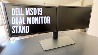 Dell MSD19 Dual Monitor Stand  Unboxing and Setup [upl. by Huai967]