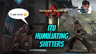 ITU trolling shitters with his new BLADE  Shadow Fight 4 Arena [upl. by Yatnuhs]