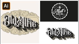 Vintage Text Effect in Adobe Illustrator  Appearance amp Transform effect  Graphic design [upl. by Bitthia]