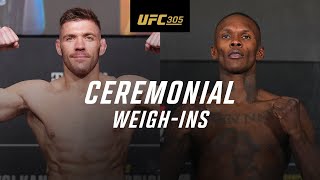 UFC 305 Ceremonial WeighIn [upl. by Ijok]