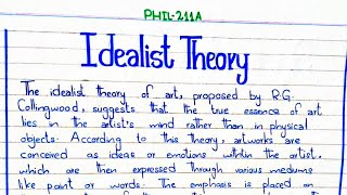 Idealist Threoy PHIL211A 3rdsemester pu [upl. by Jacoby]