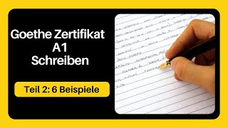 Schreiben Teil 2 Goethe Zertifikat A1 [upl. by Elie]