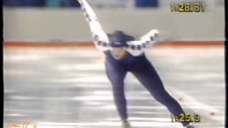 Winter Olympic Games Calgary 1988  1500 m Van Gennip Gold  KleemannNiemann [upl. by Lorola260]