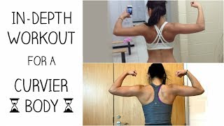 WORKOUT FOR A HOURGLASS FIGURE  How to get a Curvier Upper Body [upl. by Mehalek]