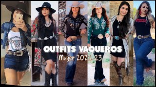 OUTFITS CON VAQUEROS MODA 2024 TENDENCIAS DE MODA MUJER 2024 COMO Vestir para un RODEO MODA 2024 [upl. by Connolly13]