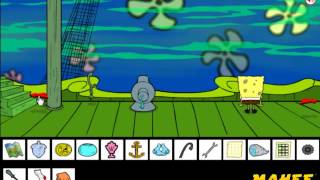 Spongebob Saw Game  video walkthrough by Mahee [upl. by Nauqram]