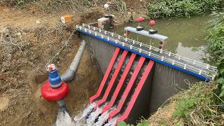 Construction of mini hydroelectric power with Francis turbine [upl. by Ruford44]