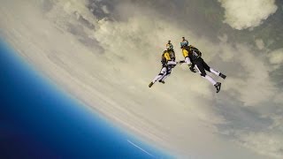 High altitude acrobatic skydiving FULL RUN  Red Bull Skycombo [upl. by Rubbico]