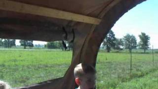 Maple Lane Wildlife Farm Covered Wagon Ride [upl. by Yroger314]