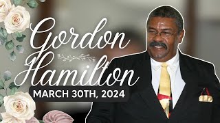 Thanksgiving Service Gordon Hamilton  Saturday March 30th 2024  100 PM [upl. by Ynwat]