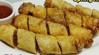 रेस्टोरेंट स्टाइल वेज़ स्प्रिंग रोल और शीट बनाने का आसान तरीका  Veg Spring Roll Recipe  Chef Ashok [upl. by Aiuhsoj]