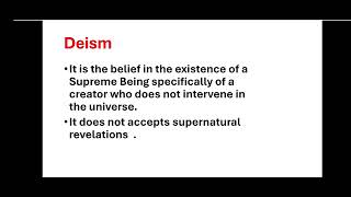 Deism Vs Theism [upl. by Junette584]