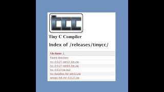 Compilador C Tiny C Compiler [upl. by Clerissa]