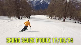 Sauze dOulx 17 Mar 24 Still Good Skiing day [upl. by Aseral923]