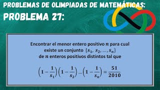 Olimpiadas matematicas 2021 entrenamiento  Resolución de problemas y ejercicios Problema 27 [upl. by Devonna]