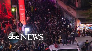 More than 150 killed in Seoul crowd crush [upl. by Arded]