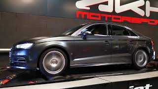 Audi S3 8V 300  Reprogrammation flexfuel  Logs sur banc de puissance [upl. by Legim]