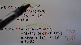 4th Grade Math 26 Multiply Using Expanded Form [upl. by Barger]