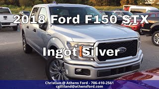 2018 Ford F150 STX  Ingot Silver  Quick Walk Around [upl. by Ehav856]