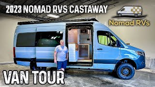 ALLNEW Sprinter All Wheel Drive  2023 Nomad RVs Castaway Class B Camper Van [upl. by Corvin249]