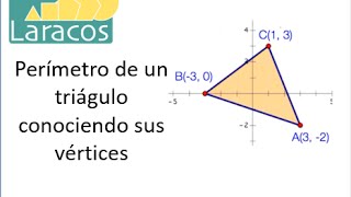 Perímetro de un triágulo conociendo sus vértices [upl. by Lynch]