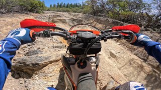 Riding up one of the hardest trails at Georgetown ohv  trail 1  black diamond  steep and rocky [upl. by Mitch556]