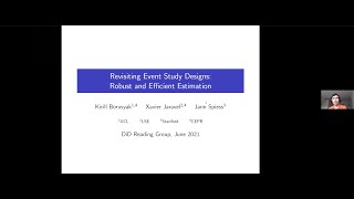 Kirill Borusyak quotRevisiting Event Study Designs Robust and Efficient Estimationquot [upl. by Tabatha551]