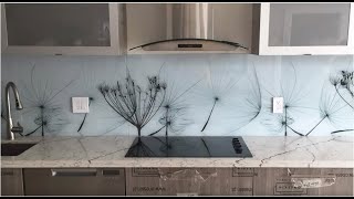 Glass Backsplash Install  Start to Finish  Bellissimo Colors [upl. by Franci]