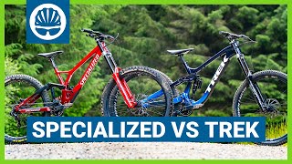 2022 Trek Session Vs Specialized Demo  Fastest Downhill Bikes Ridden amp Rated [upl. by Janaye]