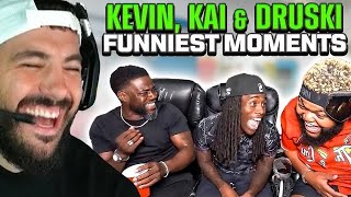 Kai Cenat Kevin Hart amp Druski FUNNIEST Moments [upl. by Ahsenit]