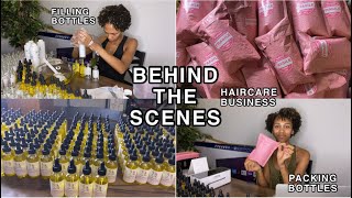 Behind The Scenes of Launching My Haircare Business  Mixing Labeling Packaging amp Shipping [upl. by Lakin]