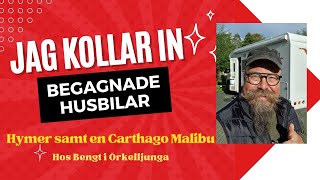 Begagnat Hymer 2008 för 449 tkr och en Carthago Malibu 2020 för 895 tkr Vi tar en titt på dem [upl. by Cirone]