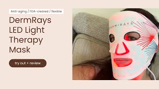 Reveal Glowing Skin with the Ultimate LED Mask  DermRays Light Therapy Try Out [upl. by Brandi108]