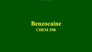 Preparation of Benzocaine [upl. by Attenoj42]