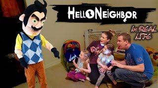 Hello Neighbor in Real Life in the Dark Broke into a Strangers House amp Get Caught Part 2 [upl. by Pihc495]