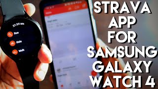 Connect Strava App With Samsung Galaxy Watch 4 to Sync Data Across Devices [upl. by Wendie]