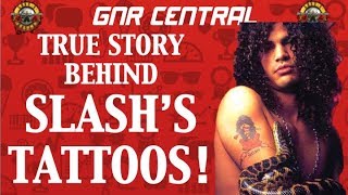 Guns N Roses The True Story Behind Slashs Tattoos [upl. by Llednov]