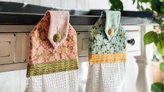 How to Make June Tailor Hanging Towels  a Shabby Fabrics Tutorial [upl. by Lapo415]