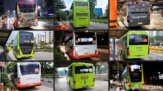 Buses Departing Bus Stops Singapore 2023 [upl. by Erund]