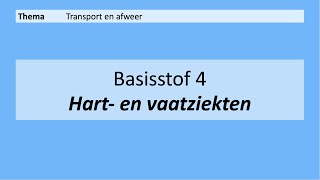 VMBO 4  Transport en afweer  Basisstof 4 Hart en vaatziekten  8e editie [upl. by Schiro]