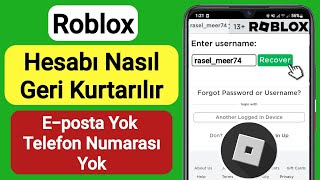 Roblox Hesabı Kaybettikten Sonra Nasıl Geri Getirilir  Roblox Hesabınızı Geri Alın 2023 [upl. by Ecnerret]