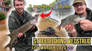 2 SNOEKEN IN 10 MINUTEN  Streetfishing Wedstrijd Leeuwarden [upl. by Negyam]